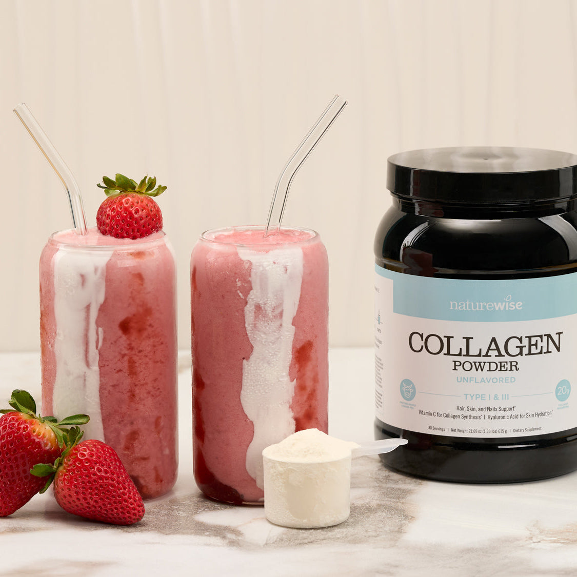 Galentine's Glow Collagen Smoothie
