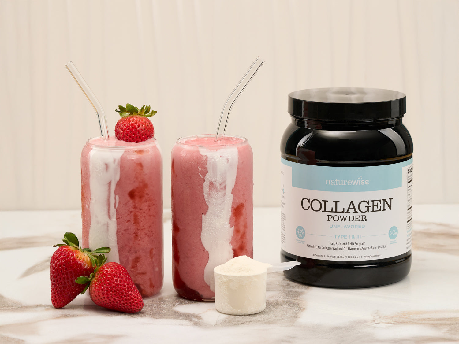 Galentine's Glow Collagen Smoothie