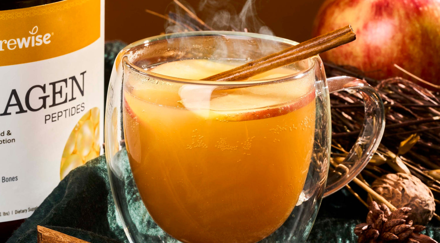 Spiced Hot Apple Cider with Collagen