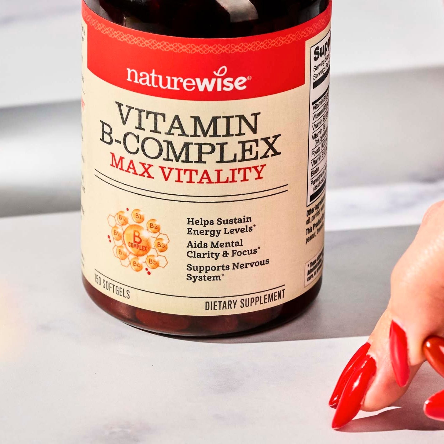 vitamin B complex and water