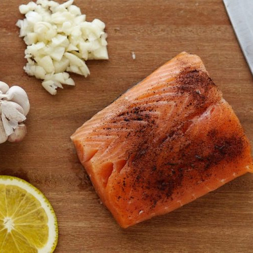 Grilled Miso-Glazed Salmon with Broccolini Salad