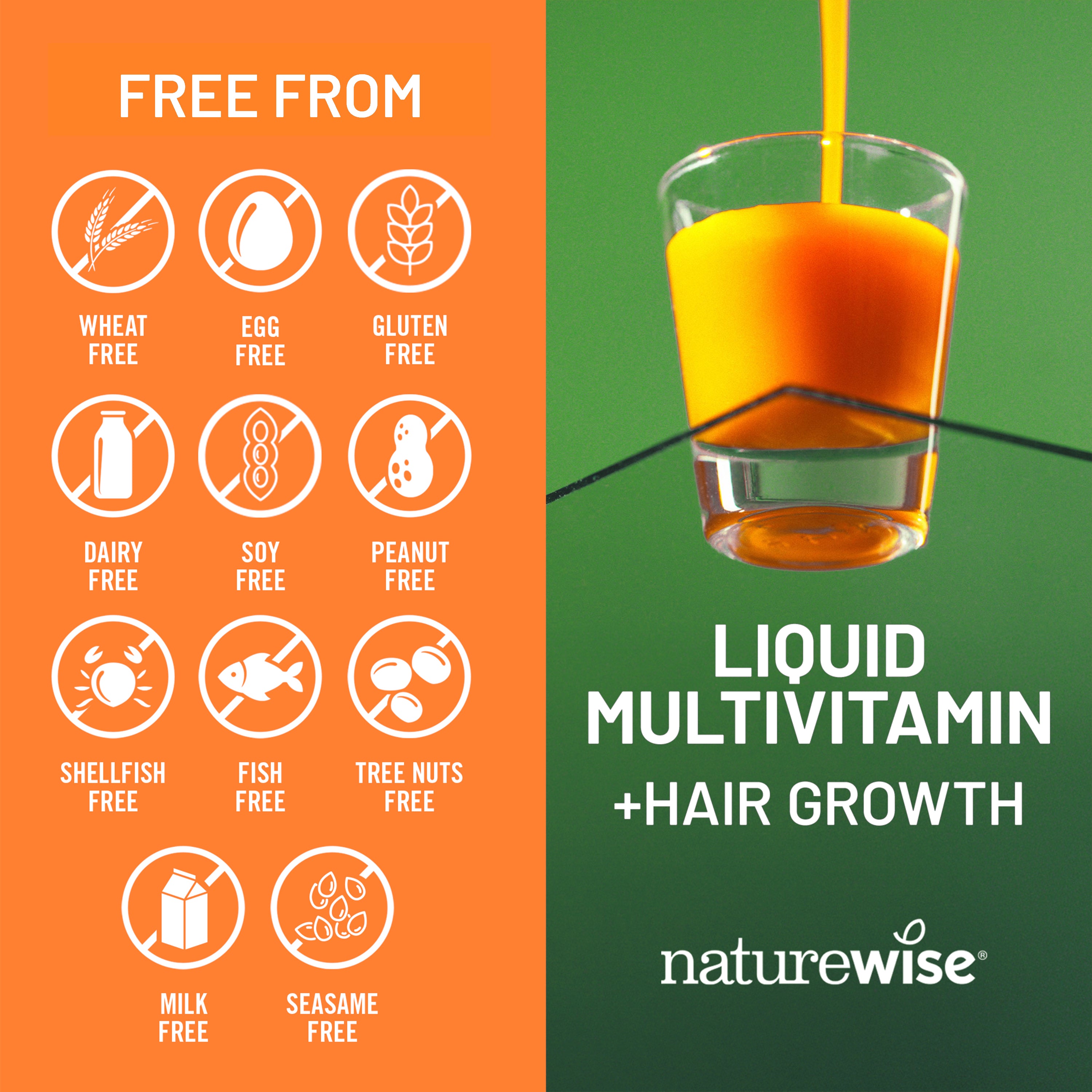 Liquid Multivitamin + Hair Growth
