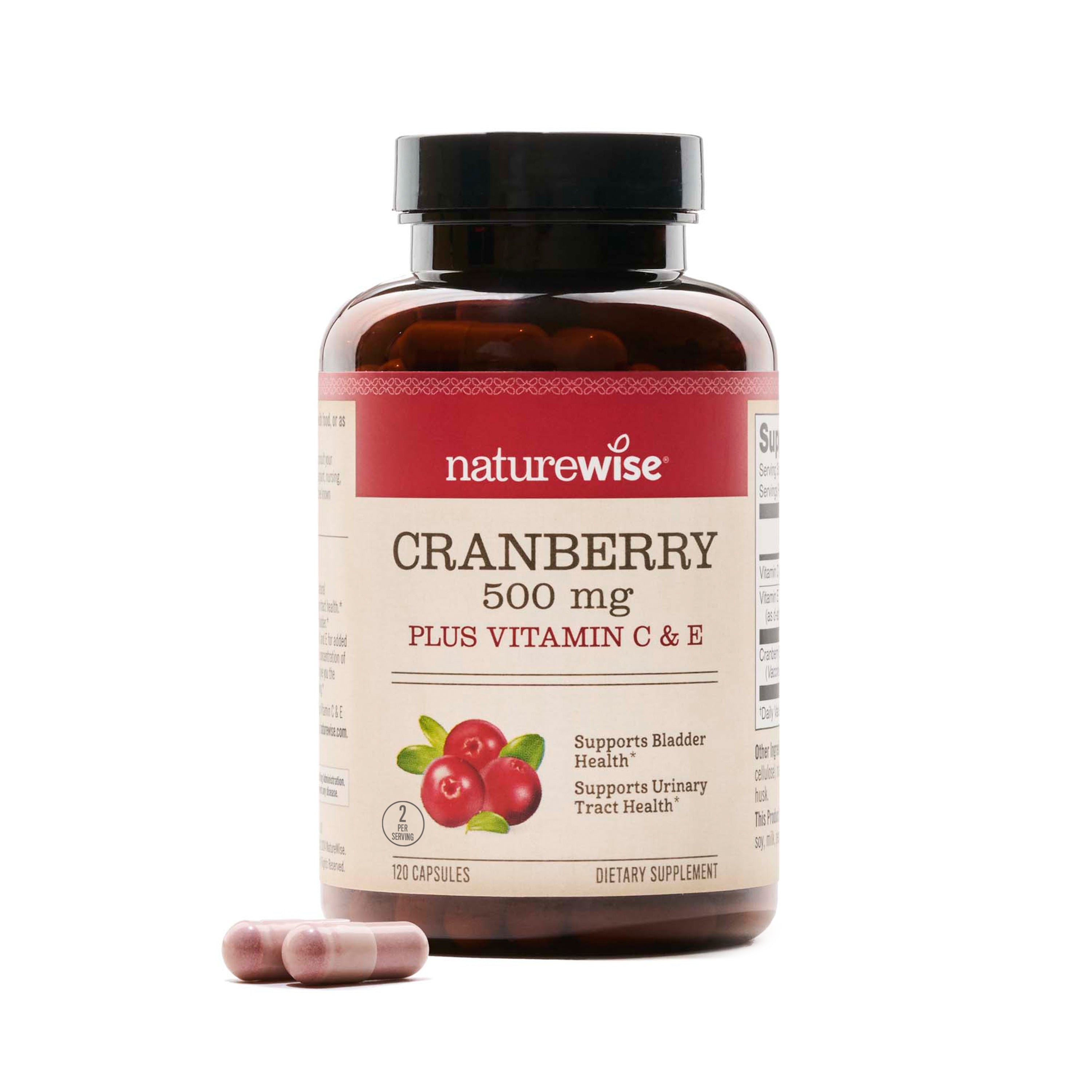 NatureWise Cranberry Pills 500 mg 120 pills