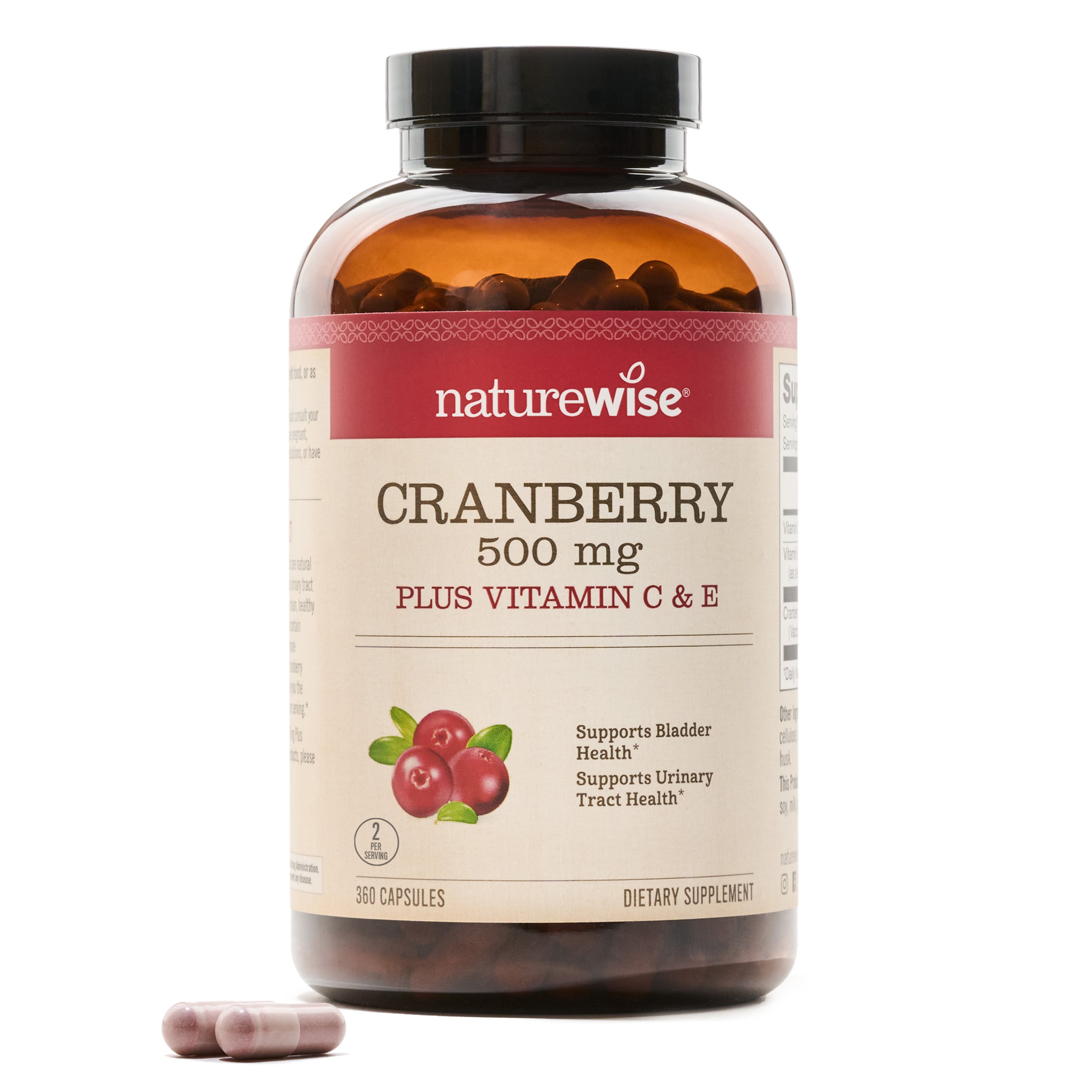 NatureWise Cranberry Pills 500 mg 360 pills