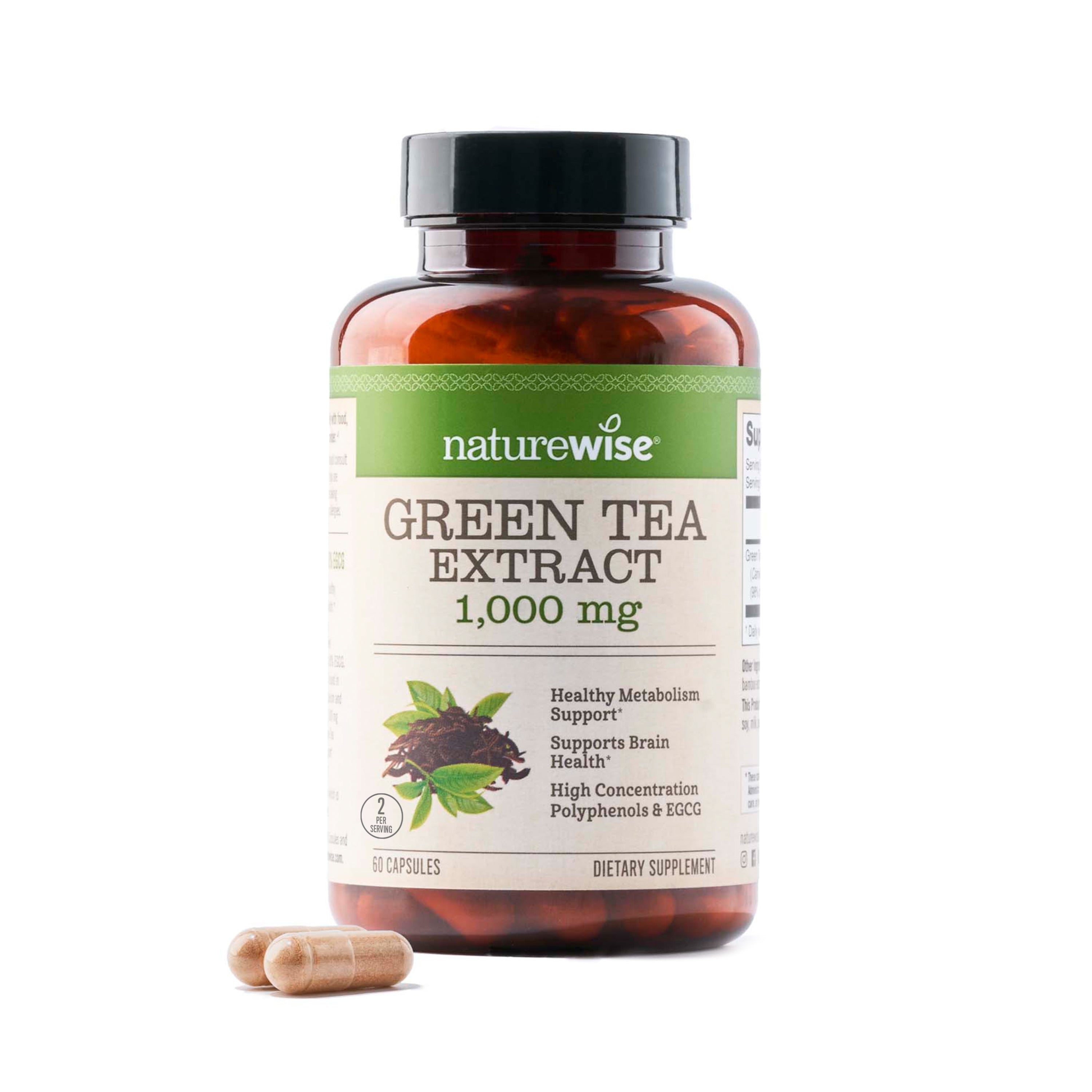 NatureWise Green Tea Extract 1000 mg 60 capsules
