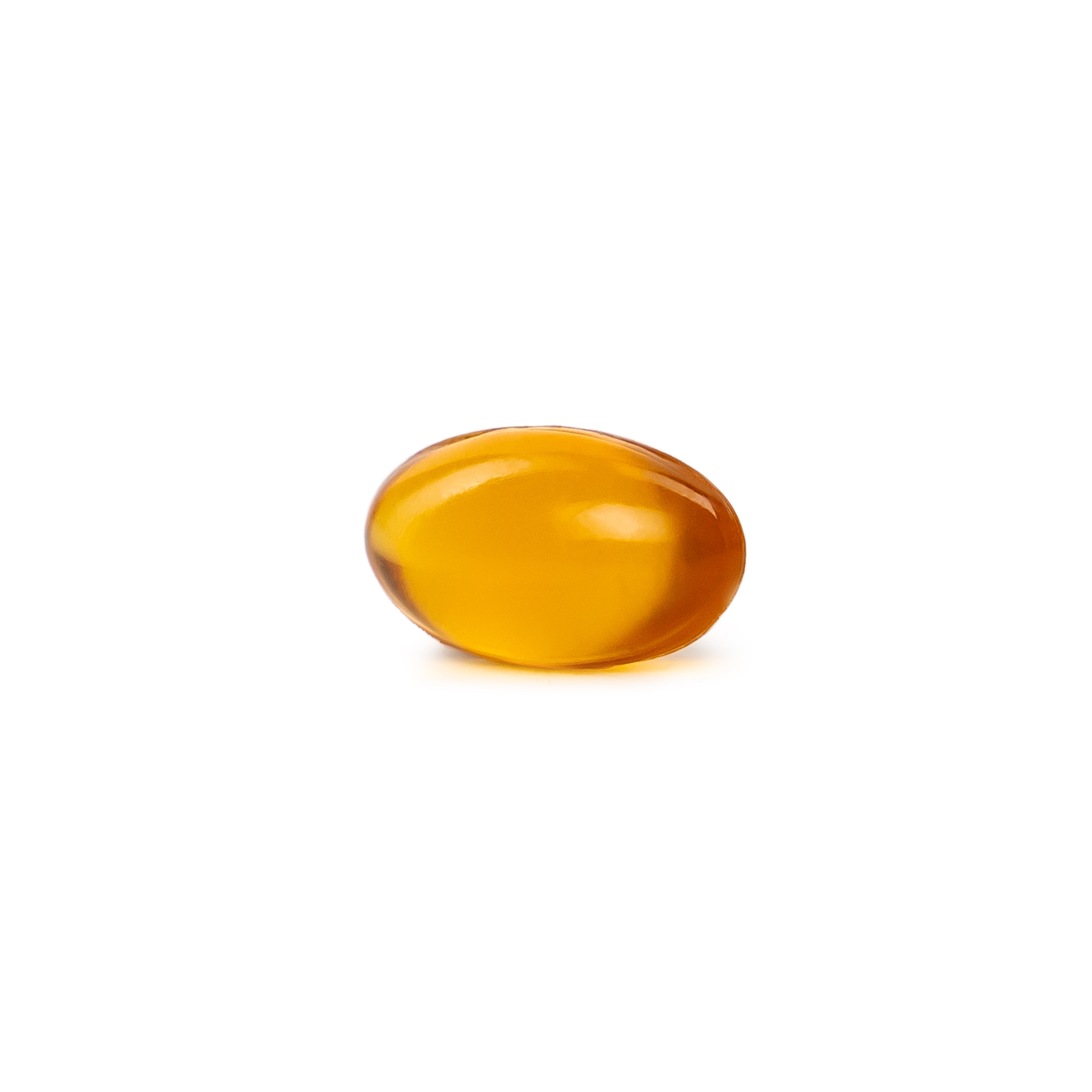 1 Orange NatureWise Vegan Vitamin E D-Alpha Tocopherol supplement softgel on a white background