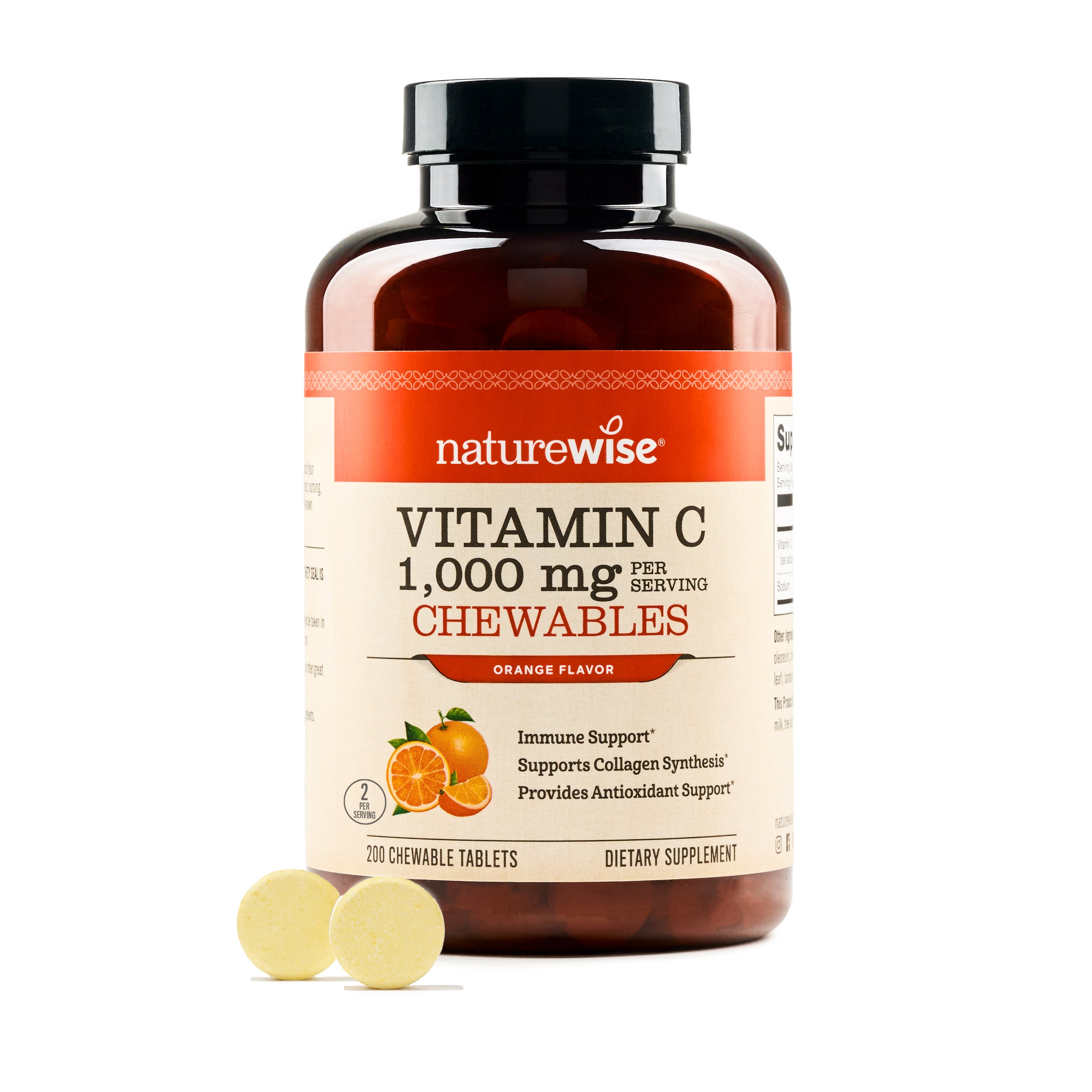 NatureWise Chewable Vitamin C 1000 mg 200 tablets