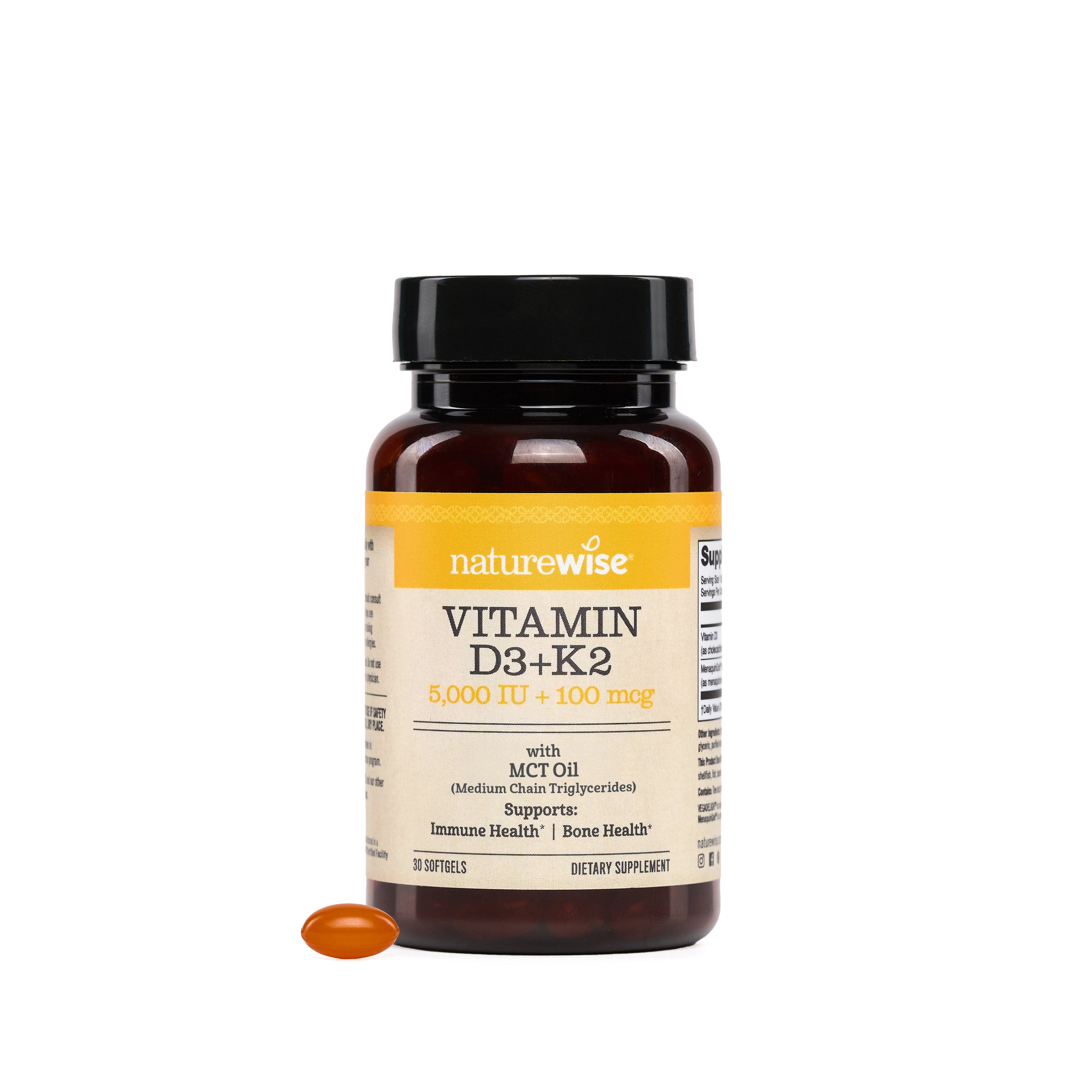 Vitamin D3 + K2 with MCT Oil