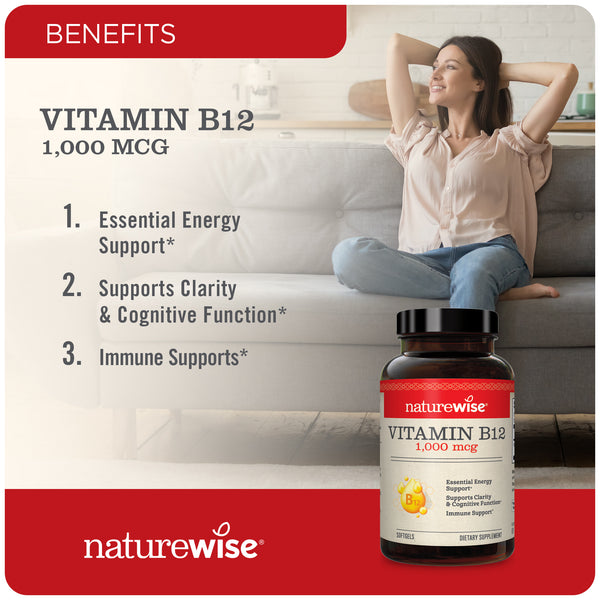 Vitamin B12 1000mcg Softgels - 60 Count