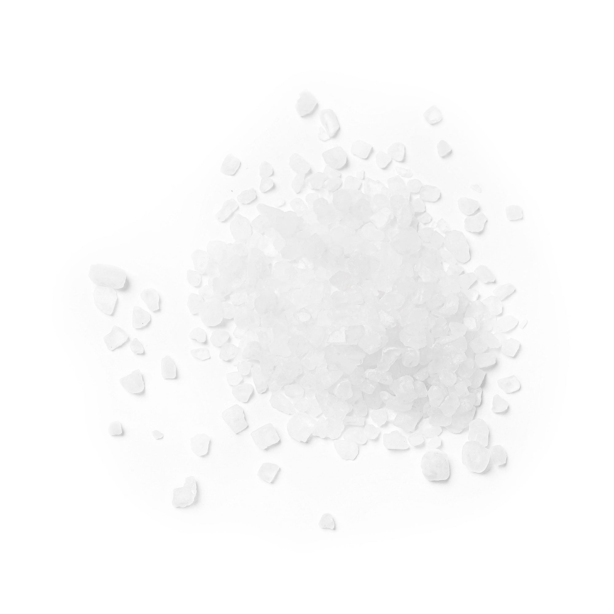 Berberine hcl raw ingredient that looks like crystals on a white background.
