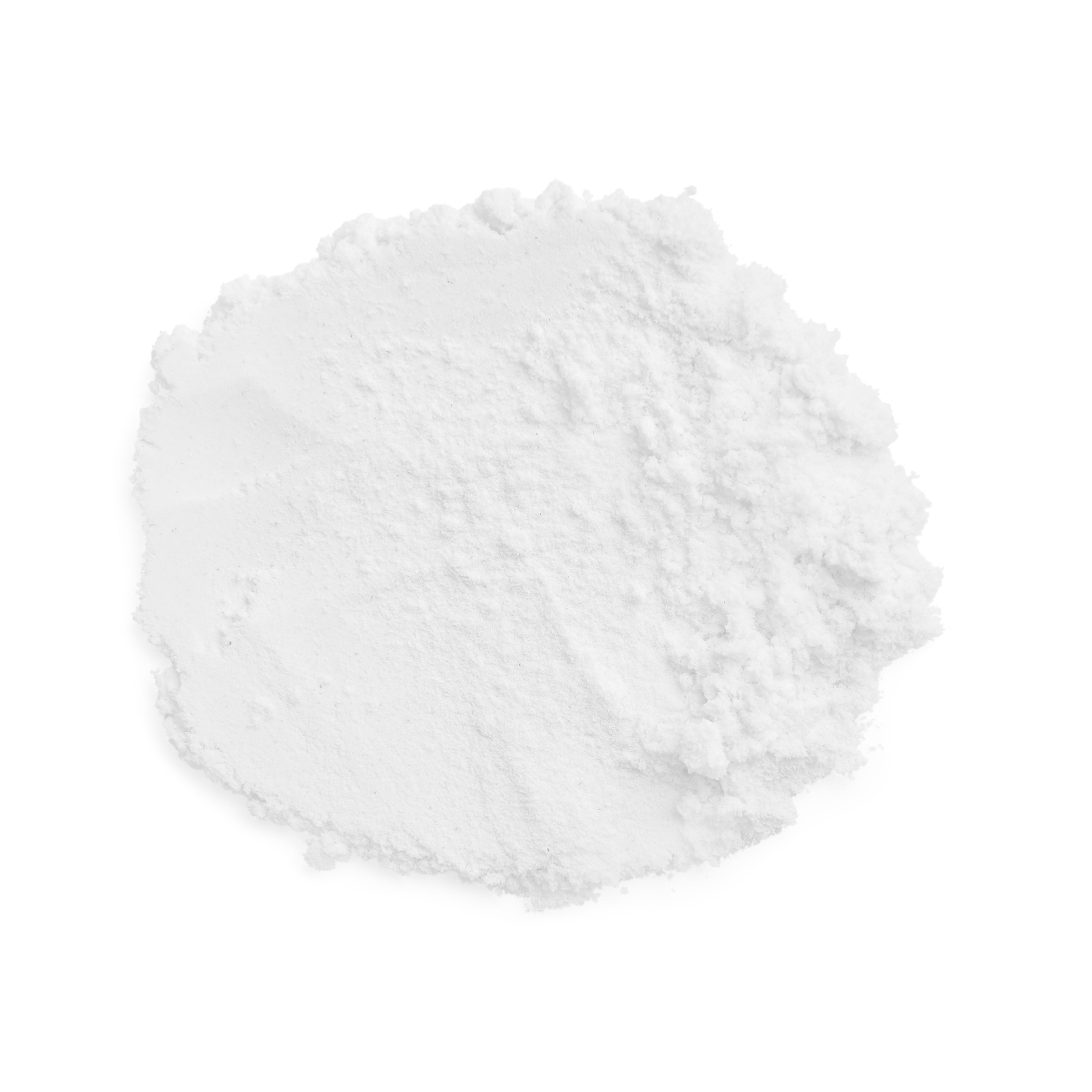 White Magnesium Orotate powder on a white background