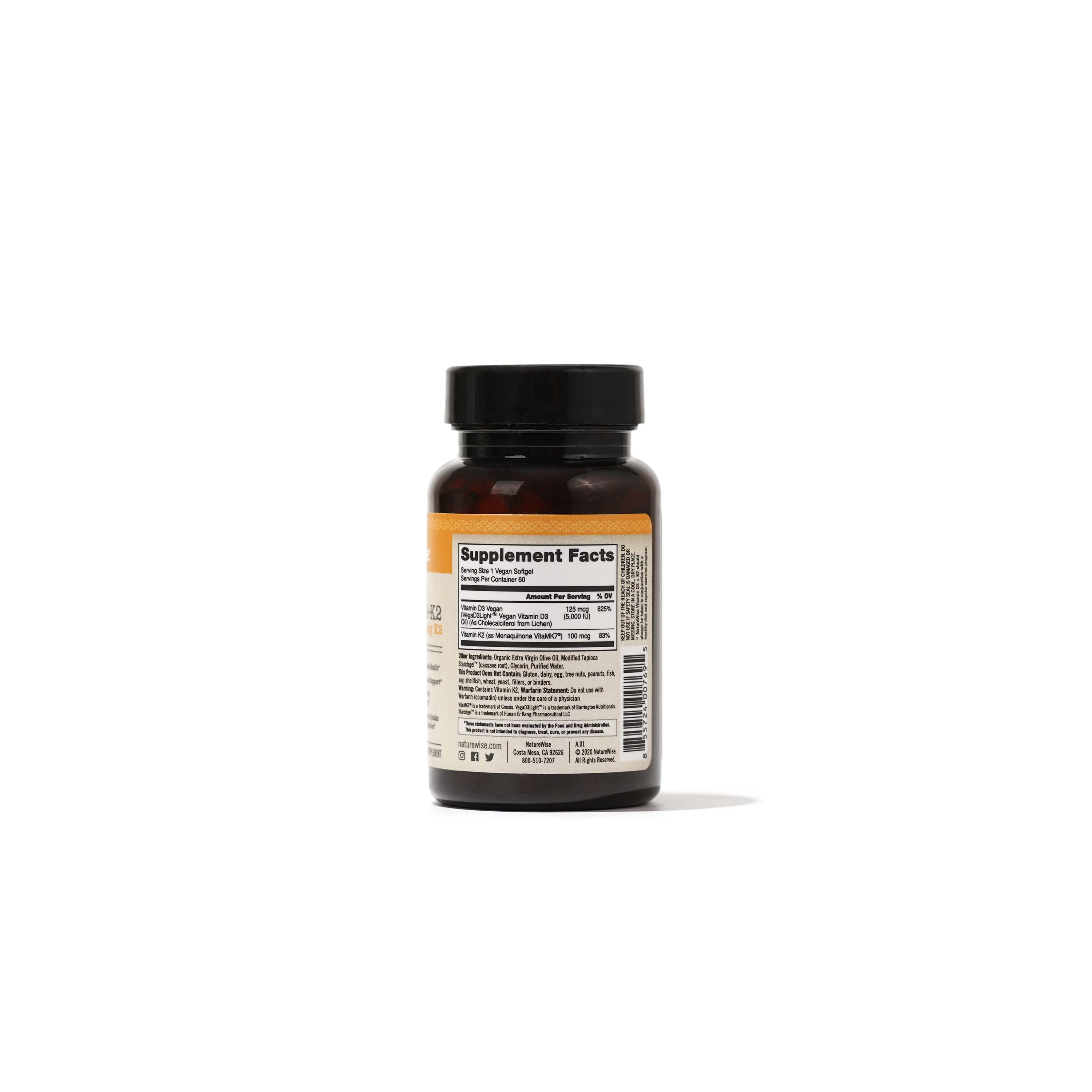 Vegan Vitamin D3 + K2