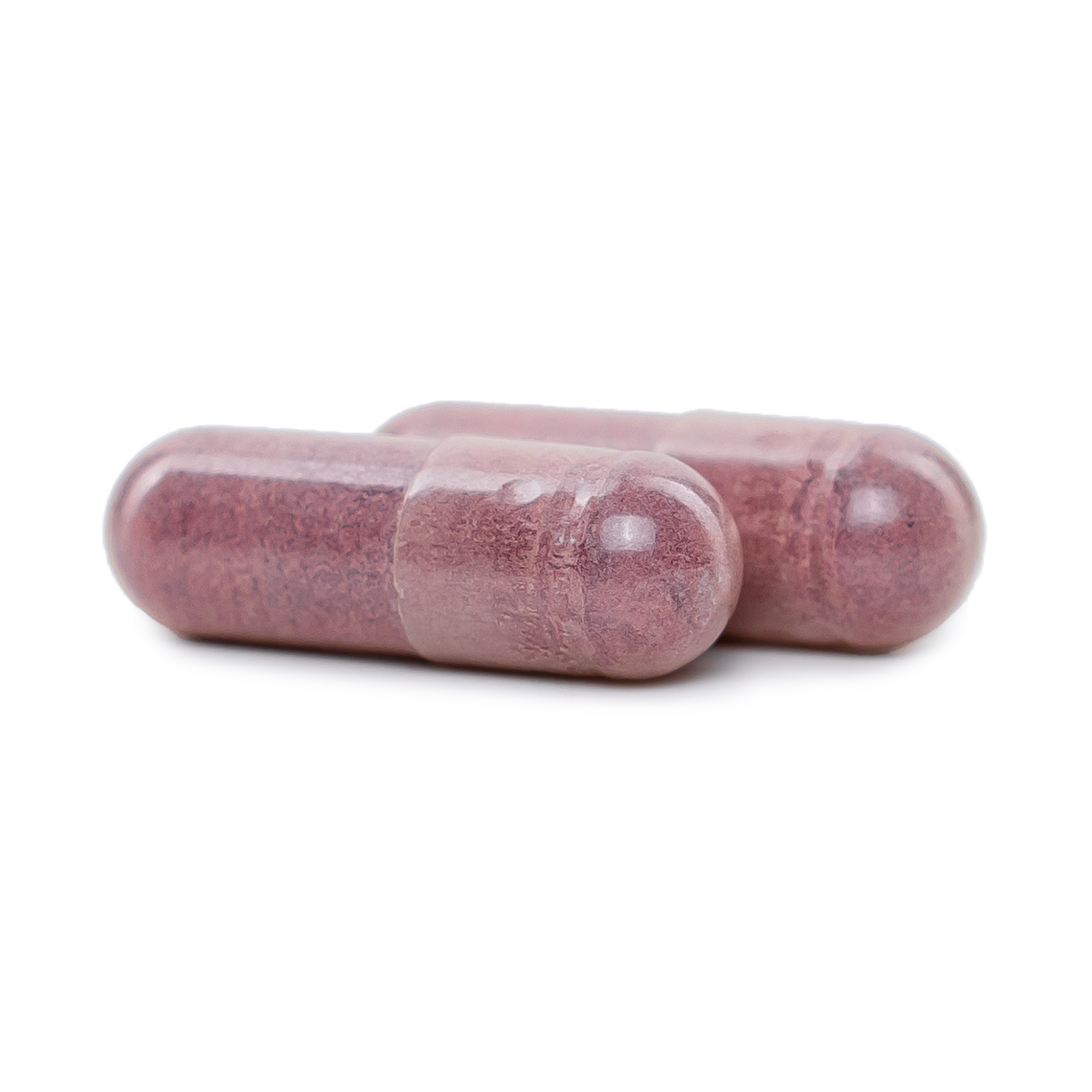 Two pink Naturewise Elderberry with Vitamin C, Zinc, Ginger, and Vitamin D3 capsules on a blank background