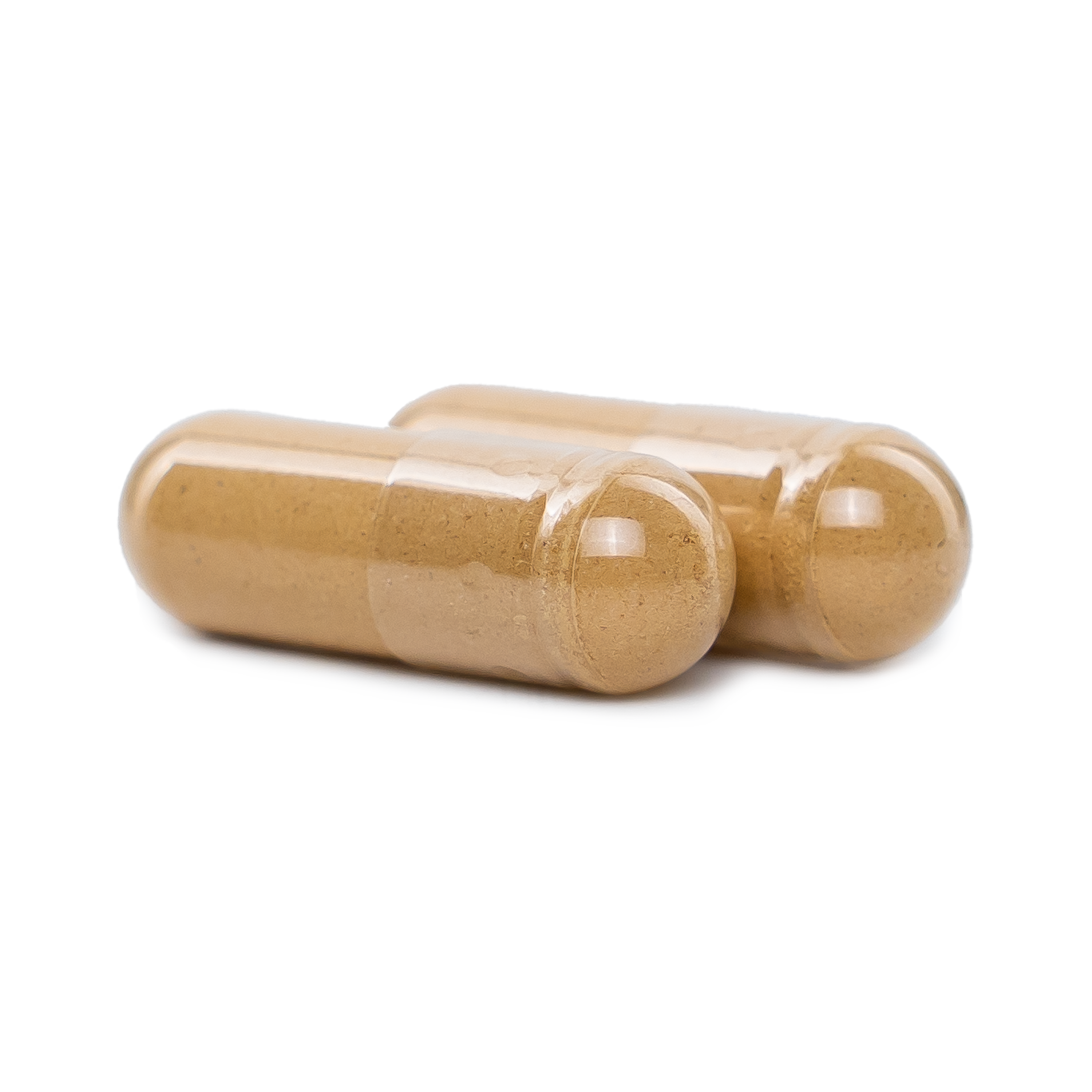 Two NatureWise Organic Ginger capsules on a blank background