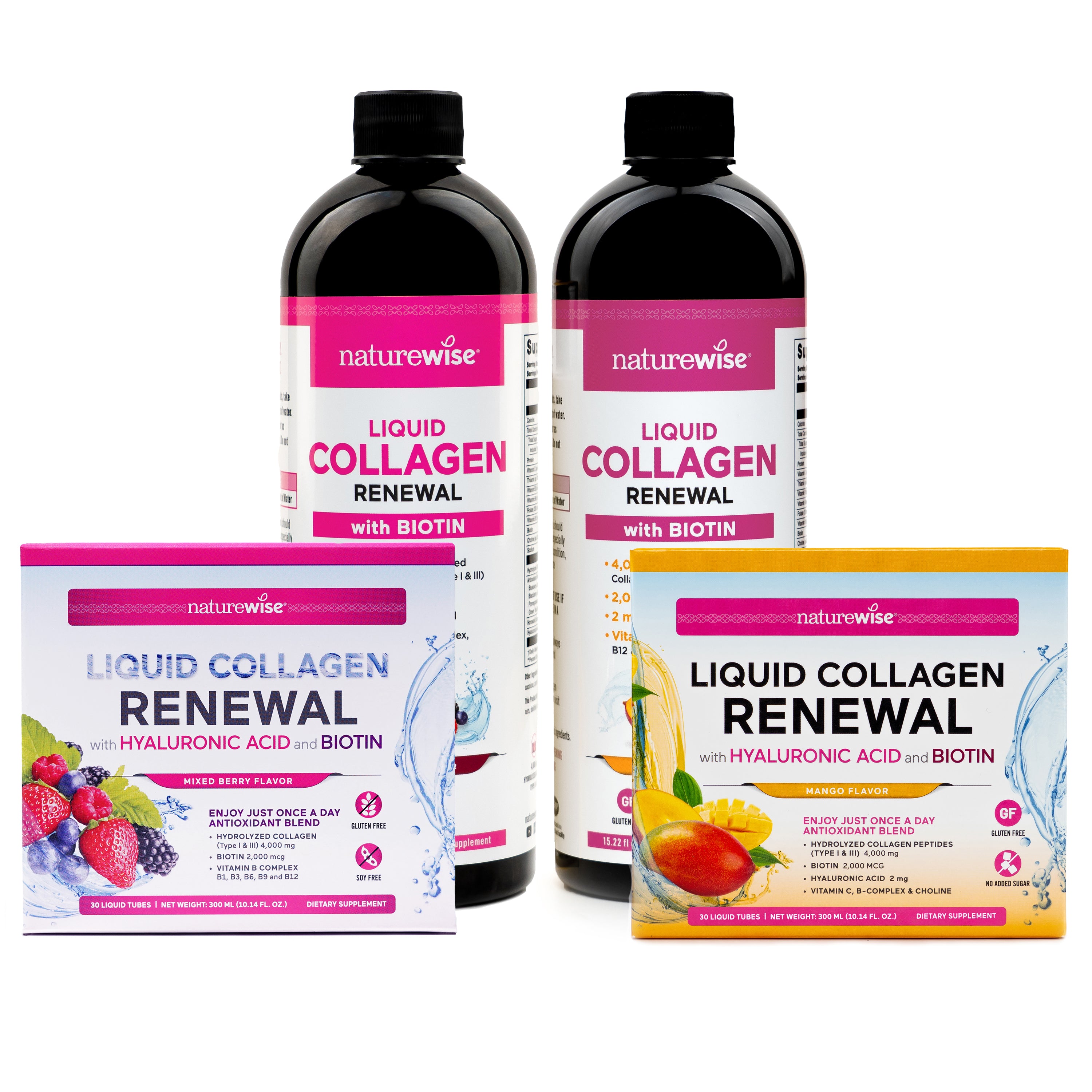 Liquid Collagen with Biotin & Hyaluronic Acid | NATUREWISE