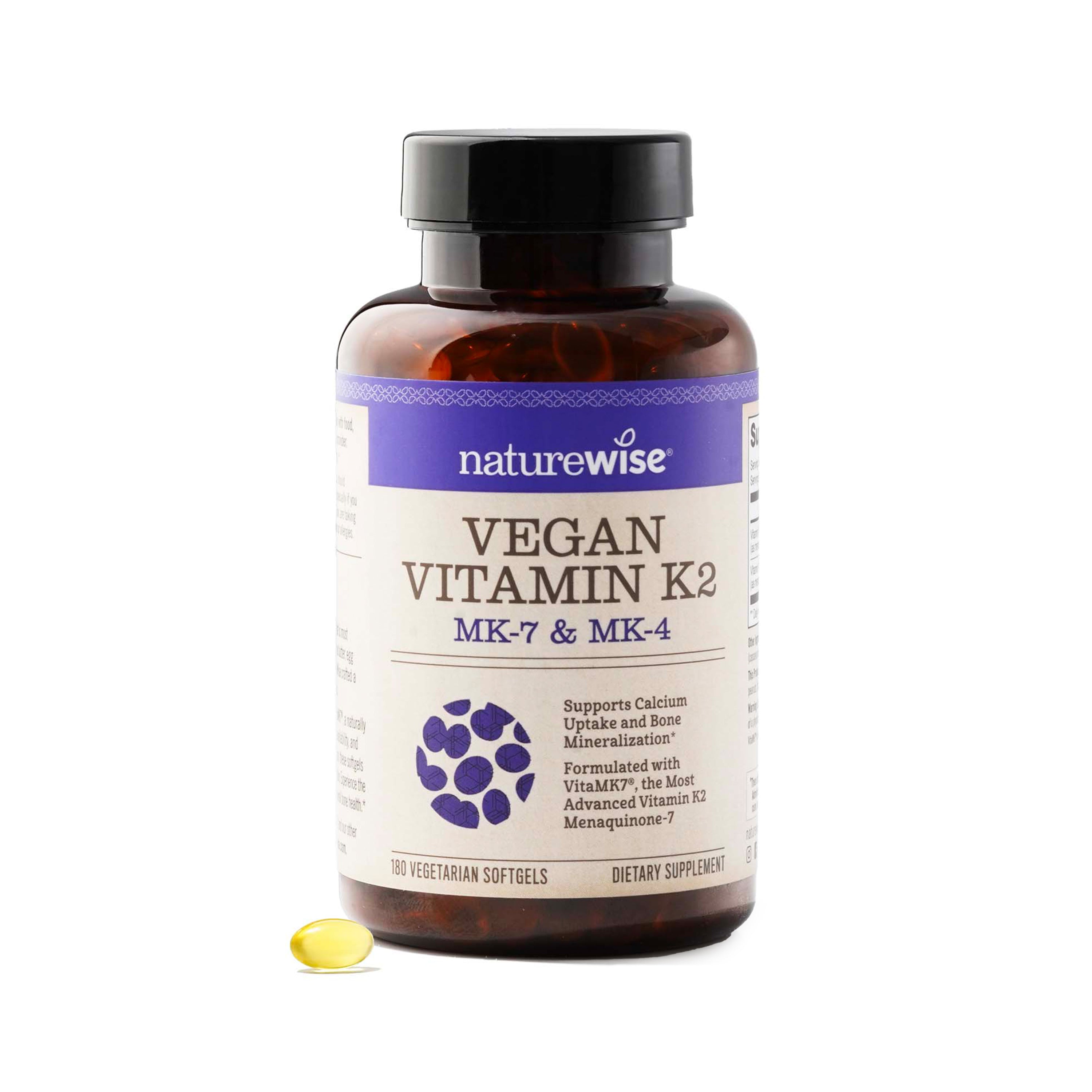 NatureWise Vegan Vitamin K2 Softgels 180 softgels
