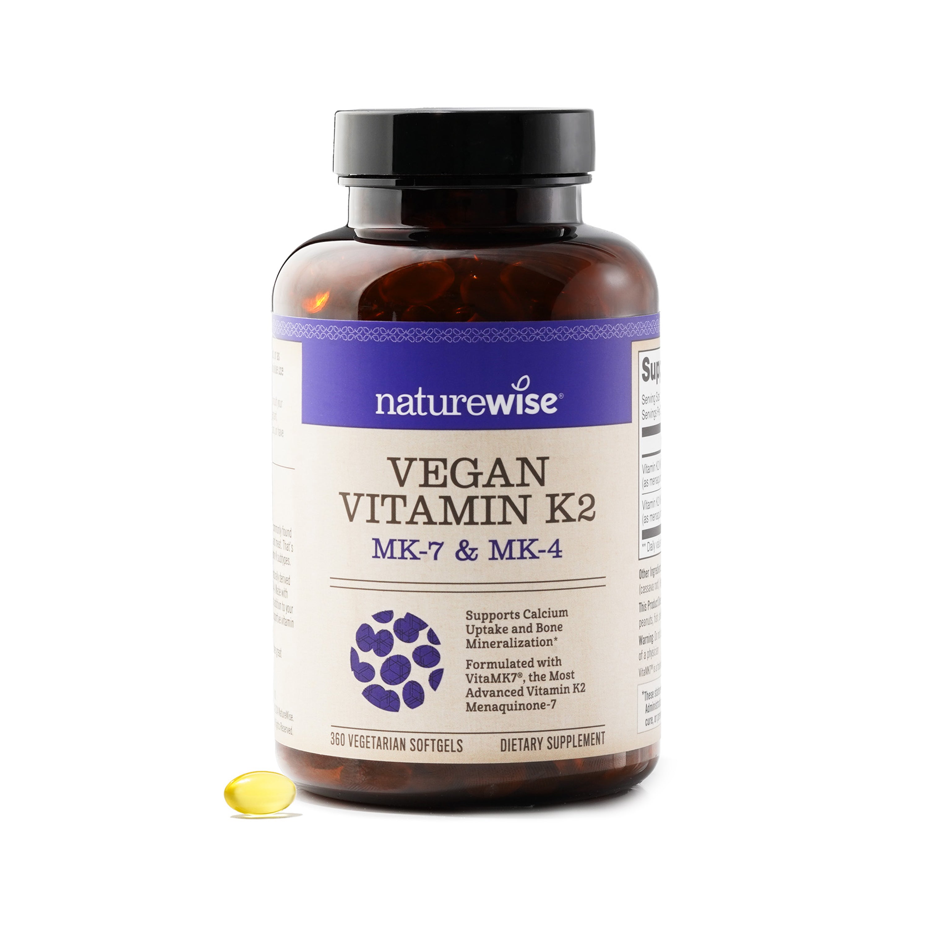 NatureWise Vegan Vitamin K2 Softgels 360 softgels
