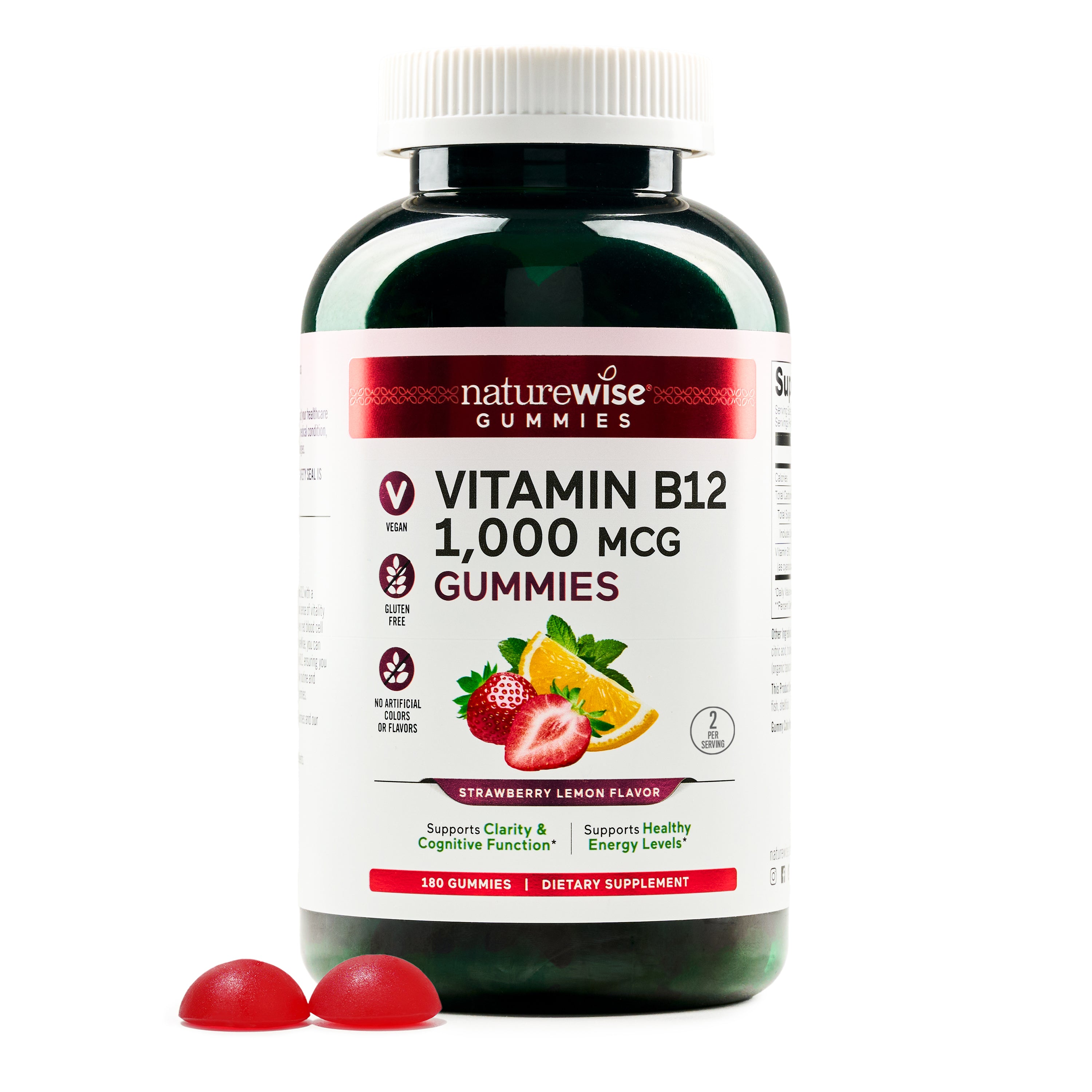 NatureWise Vitamin B12 Gummies 1000 mg 180 gummies