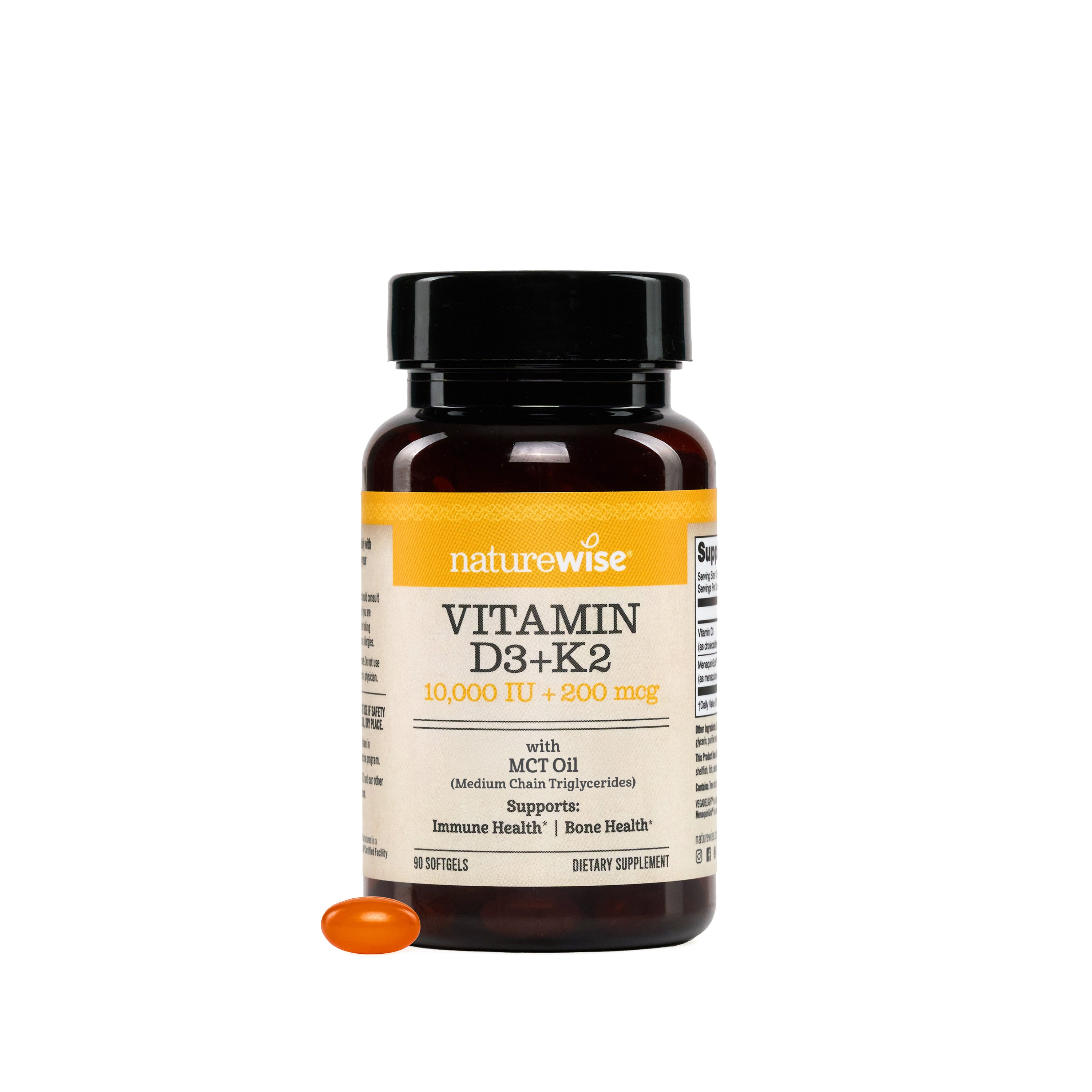 Vitamin D3 + K2 with MCT Oil