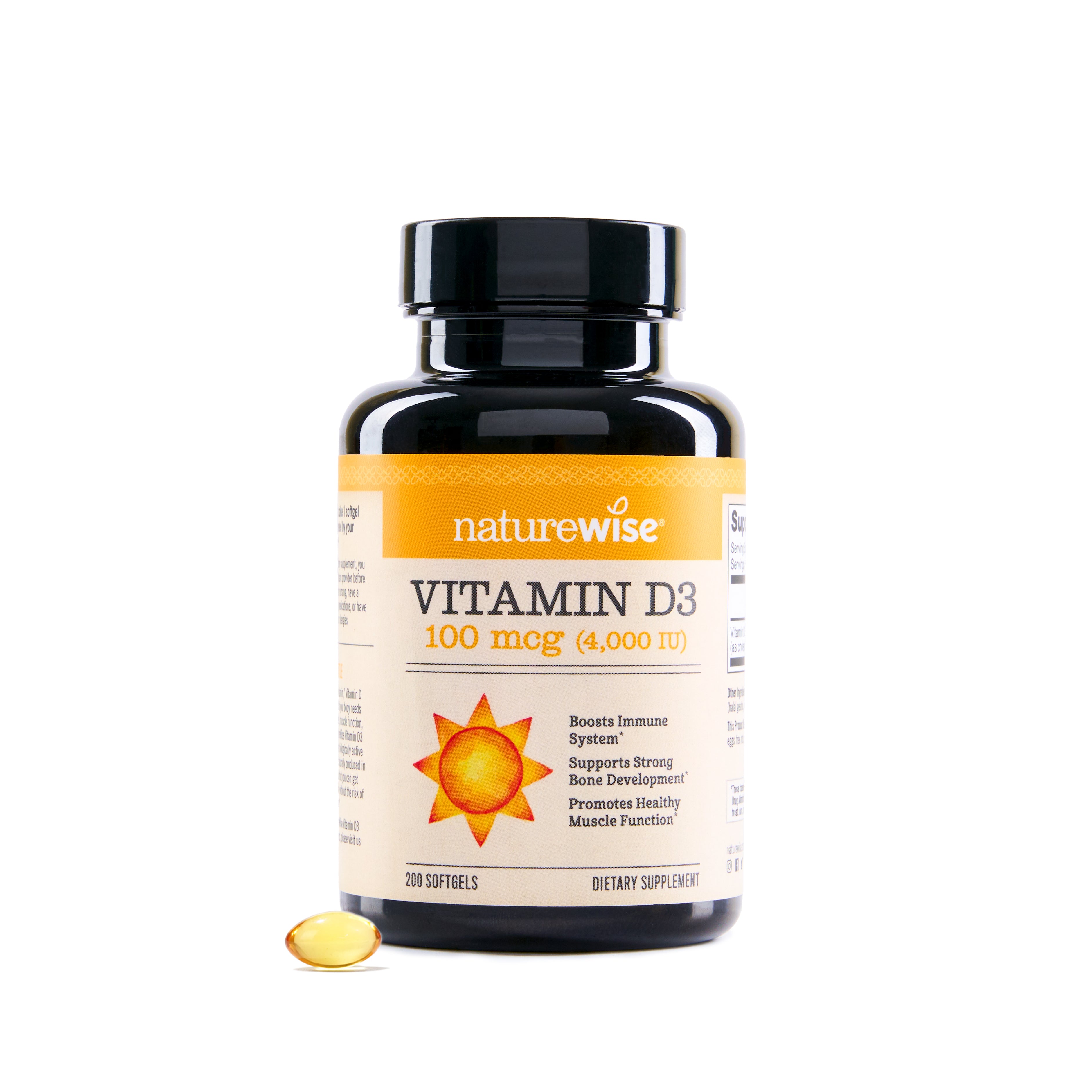 NatureWise Vitamin D3 4000 IU 200 softgels