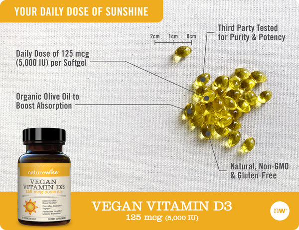Vegan Vitamin D3 5,000 IU softgels