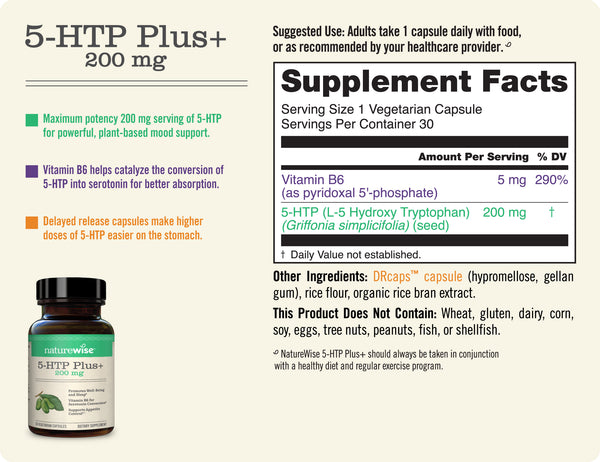 5-HTP Plus Sup Facts 