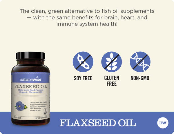 Organic Flaxseed Oil badges 