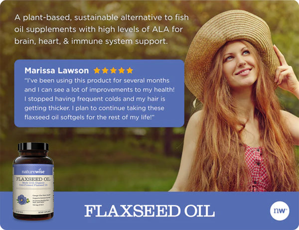 Organic Flaxseed Oil - 120 Softgels