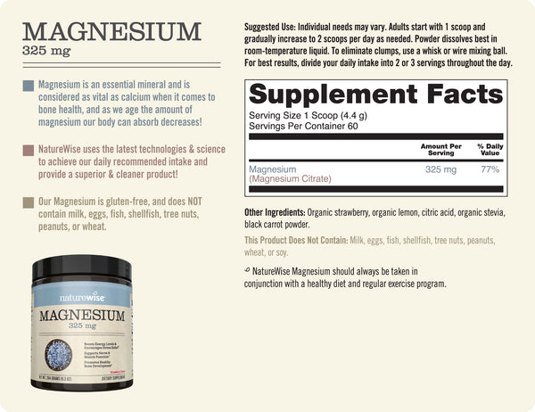 Magnesium Powder Sup Facts 