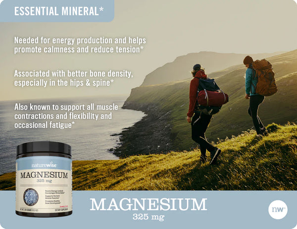 Magnesium Powder - 325mg, 60 Servings