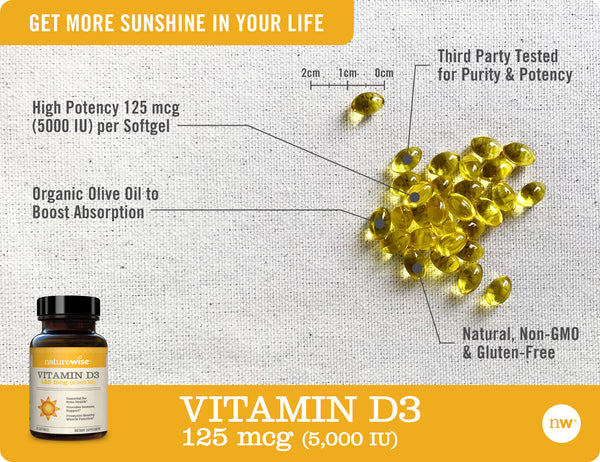 Vitamin D3 5,000 IU softgels