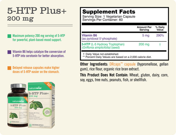 5-HTP Plus - 200mg (60 Count)