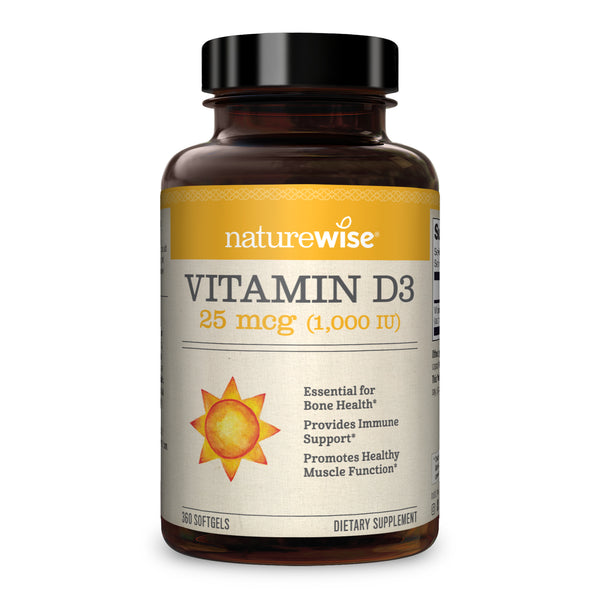 Vitamin D3 1,000 IU - 25 mcg 360 Softgels