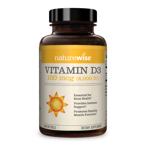 Vitamin D3 4,000 IU - 100 mcg 360 Softgels